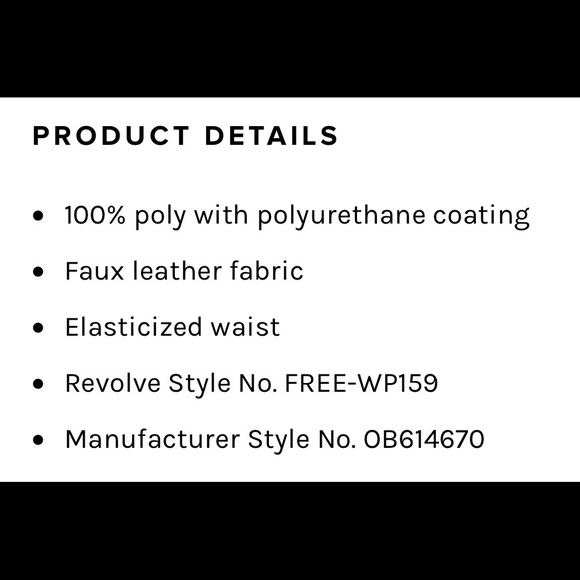 Free People | vegan leather legging in black - Picture 6 of 6